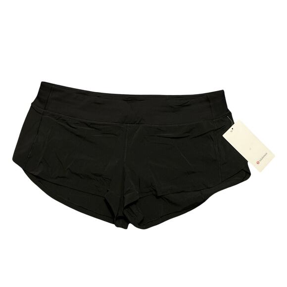 Lululemon Speed Up LR Short 2.5” Lined Black Athletic Size 14 NWT - Picture 1 of 6